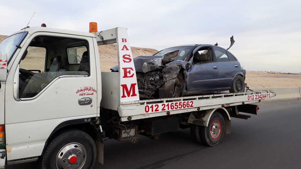 ونش انقاذ بطريق العين السخنة